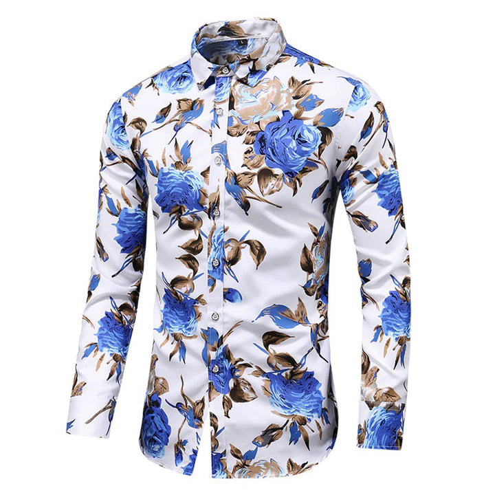 Trendy Floral Print Shirt - Finn-Red-XS-Nora Luxe