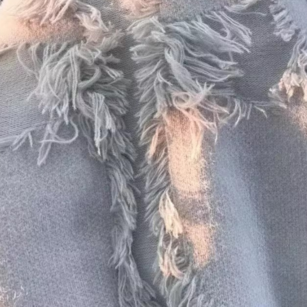 Trendy Grey Sweater with Unique Design for Men - Dario-S-Nora Luxe