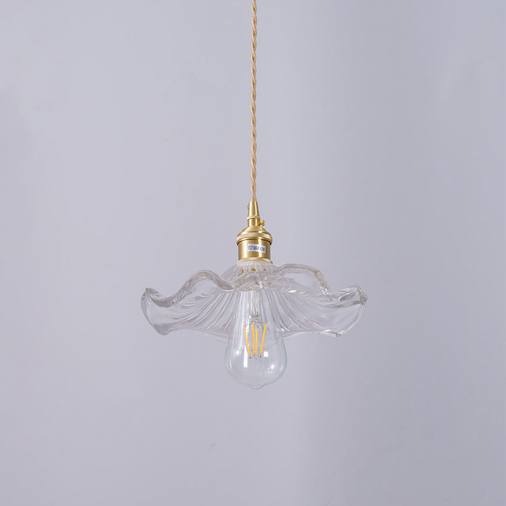 Trendy Hibiscus Flower Pendant Lamp - FlowerLite-Green-D9.06 × H4.72 in-Nora Luxe