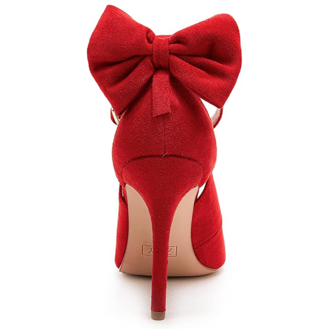 Trendy High Heels with Bow - Hailey-Black-2.5-Nora Luxe