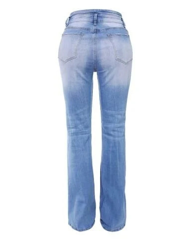 Trendy High-Waisted Denim Trousers - Mila-Blue-S-Nora Luxe