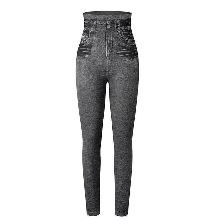 Trendy Jeans Legging - Stella-Gray-S-M-Nora Luxe