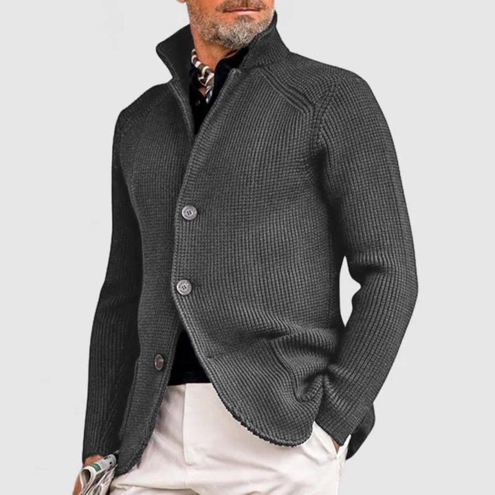 Trendy Knitted Men's Gilet with Pockets - Oscar-Gray-S-Nora Luxe