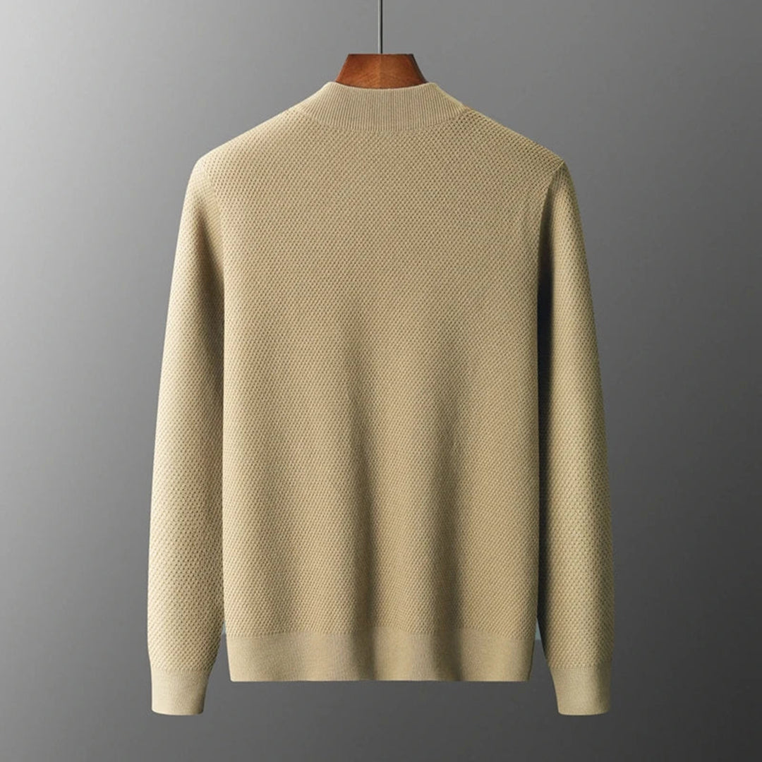Trendy Knitted Men's Vest - Noah-Beige-S-Nora Luxe