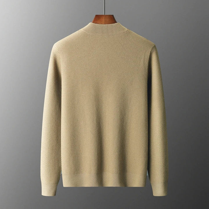 Trendy Knitted Men's Vest - Noah-Beige-S-Nora Luxe