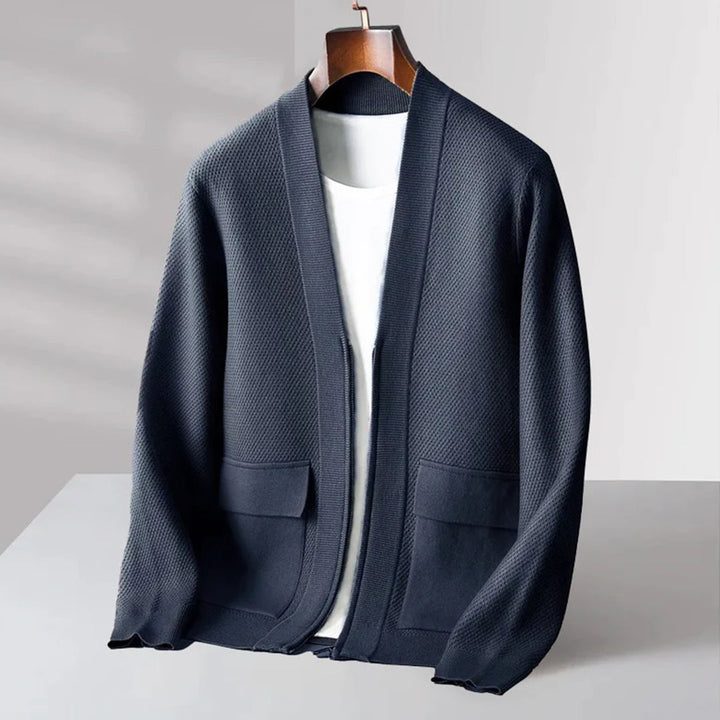 Trendy Knitted Men's Vest - Noah-Blue-S-Nora Luxe