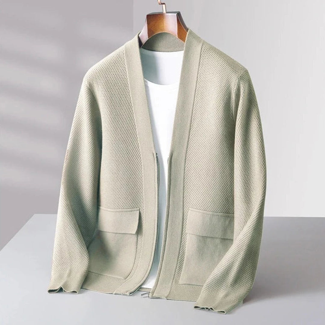 Trendy Knitted Men's Vest - Noah-Gray-S-Nora Luxe
