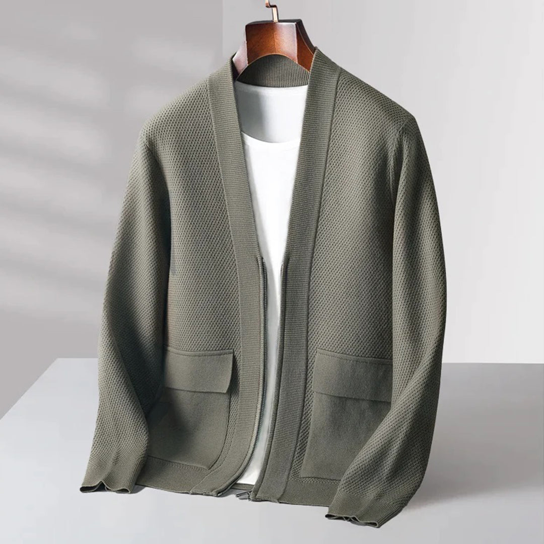 Trendy Knitted Men's Vest - Noah-Green-S-Nora Luxe