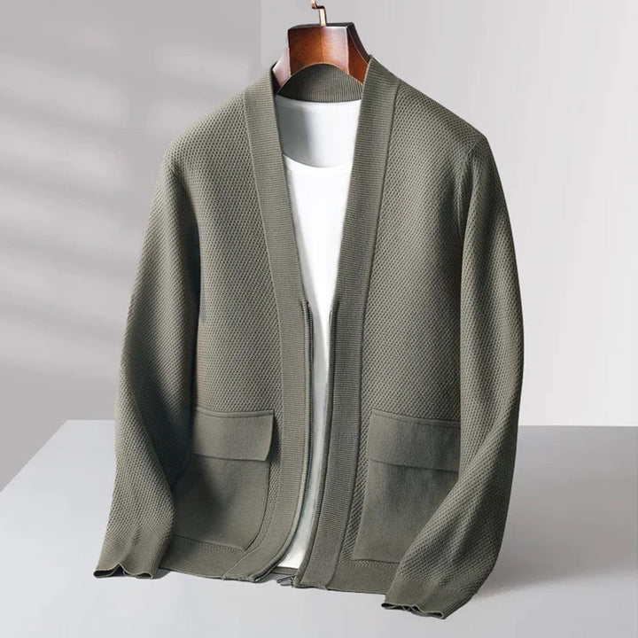 Trendy Knitted Men's Vest - Noah-Green-S-Nora Luxe