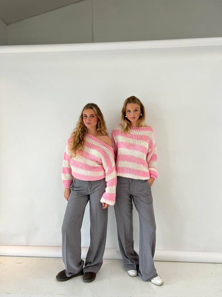 Trendy Knitted Women's Sweater - Aurelia-Blue-XS/S-Nora Luxe