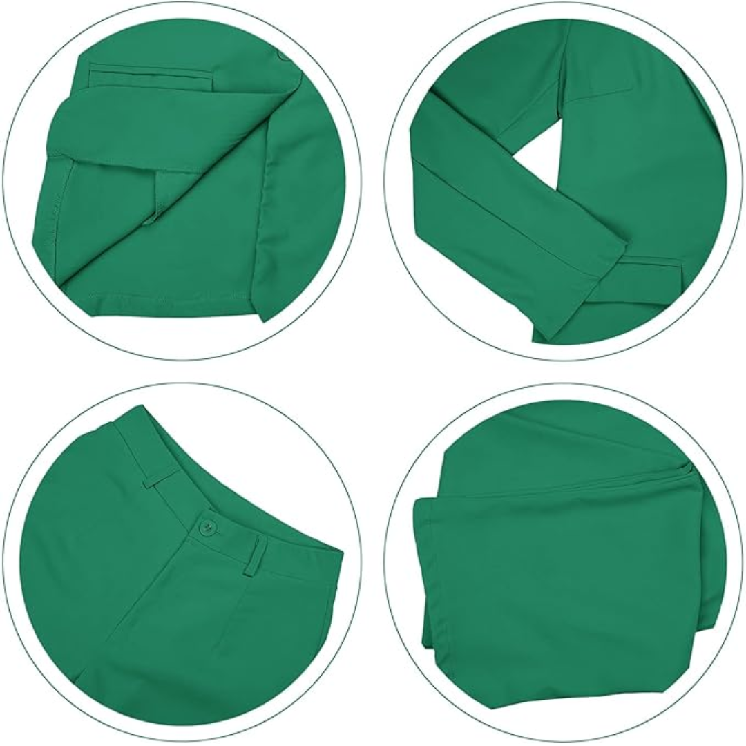 Trendy Ladies Blazer Set - Quina-Black-S-Nora Luxe