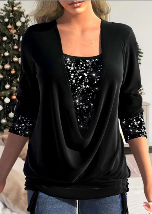 Trendy Ladies Blouse – Elin-Black-S-The Livary