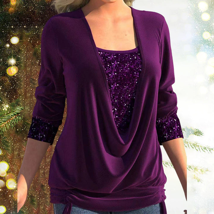 Trendy Ladies Blouse – Elin-Purple-S-The Livary
