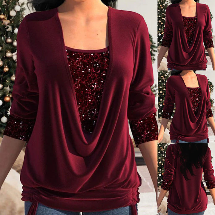 Trendy Ladies Blouse – Elin-Red-S-The Livary