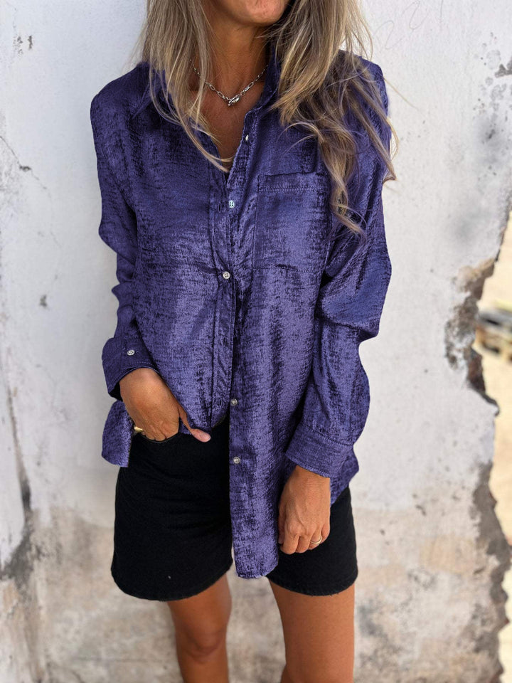 Trendy Ladies Blouse - Evelyn-Purple-S-Nora Luxe