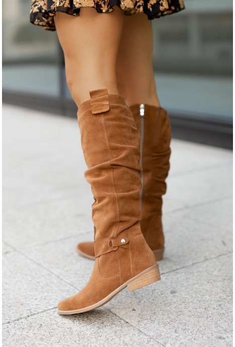 Trendy Ladies' Boots - Bella-Beige-2.5-Nora Luxe