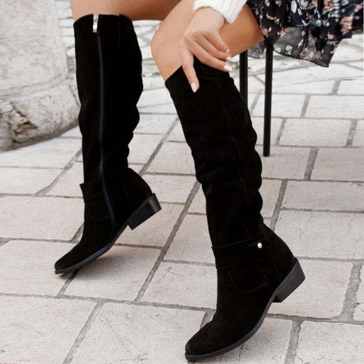 Trendy Ladies' Boots - Bella-Beige-2.5-Nora Luxe
