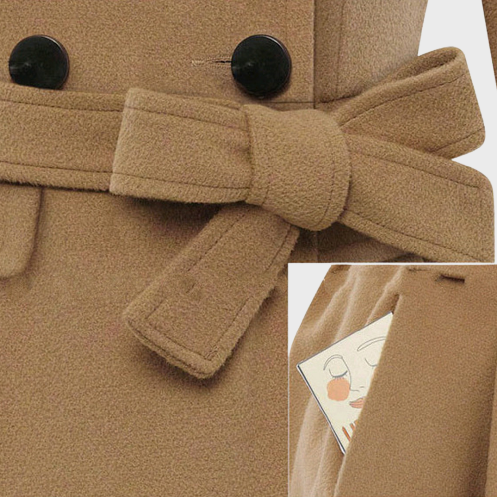 Trendy Ladies' Jacket - BellaVogue-Khaki-S-Nora Luxe