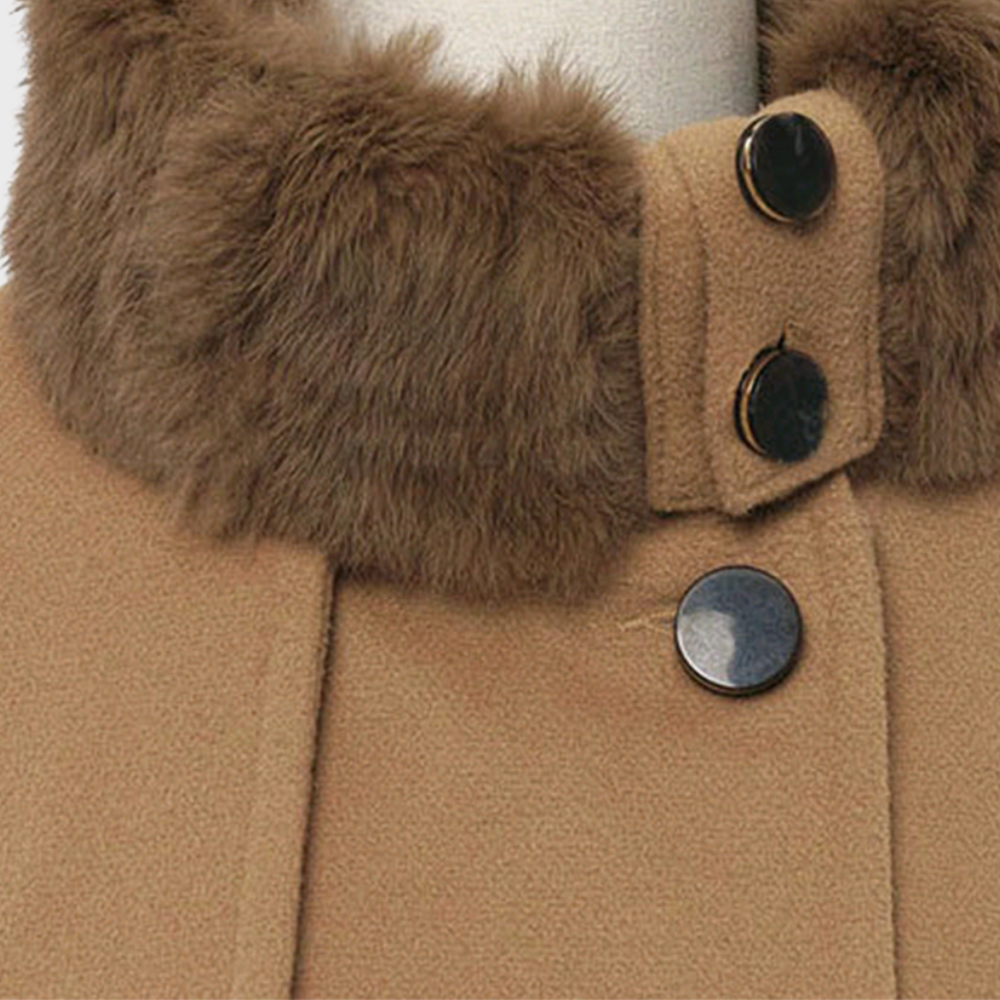 Trendy Ladies' Jacket - BellaVogue-Khaki-S-Nora Luxe