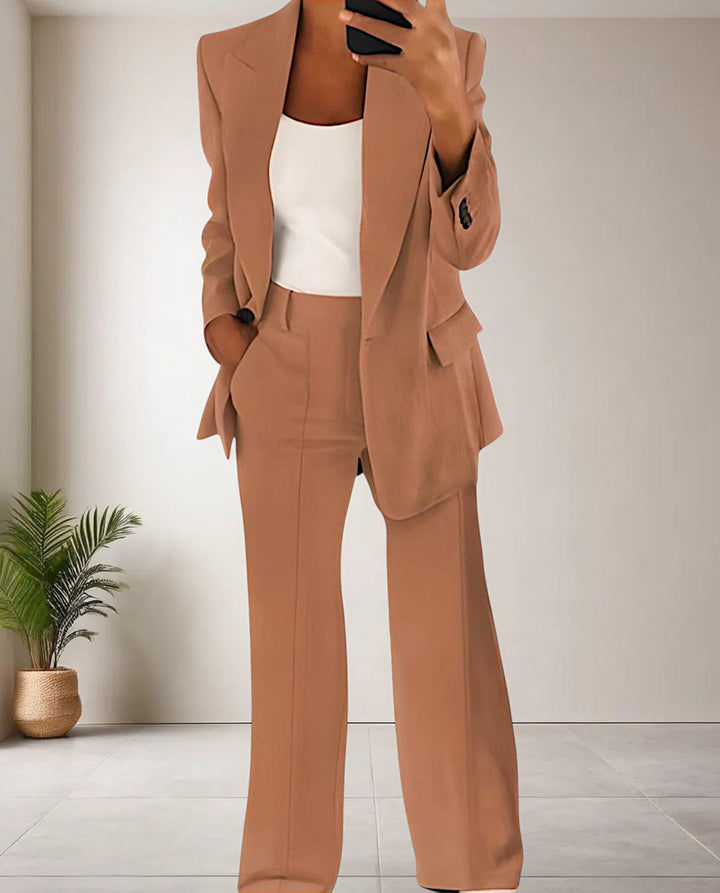 Trendy Ladies Jumpsuit - Isabella-Brown-S-Nora Luxe