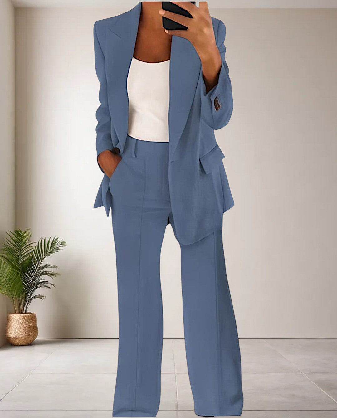 Trendy Ladies Jumpsuit - Isabella-Light Blue-S-Nora Luxe