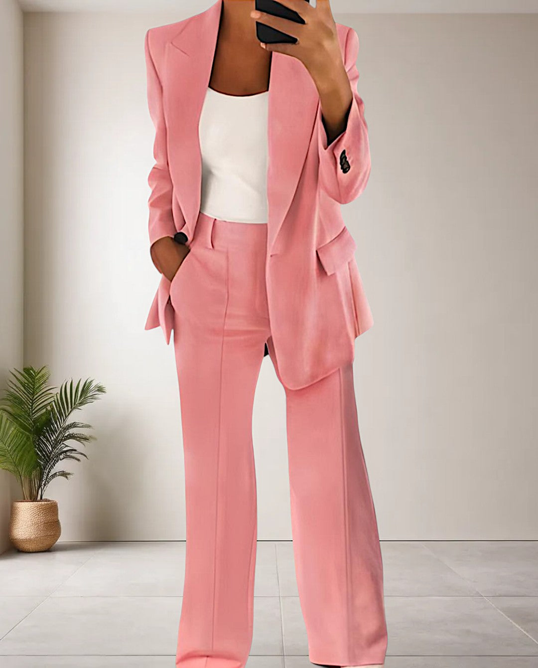 Trendy Ladies Jumpsuit - Isabella-Pink-S-Nora Luxe