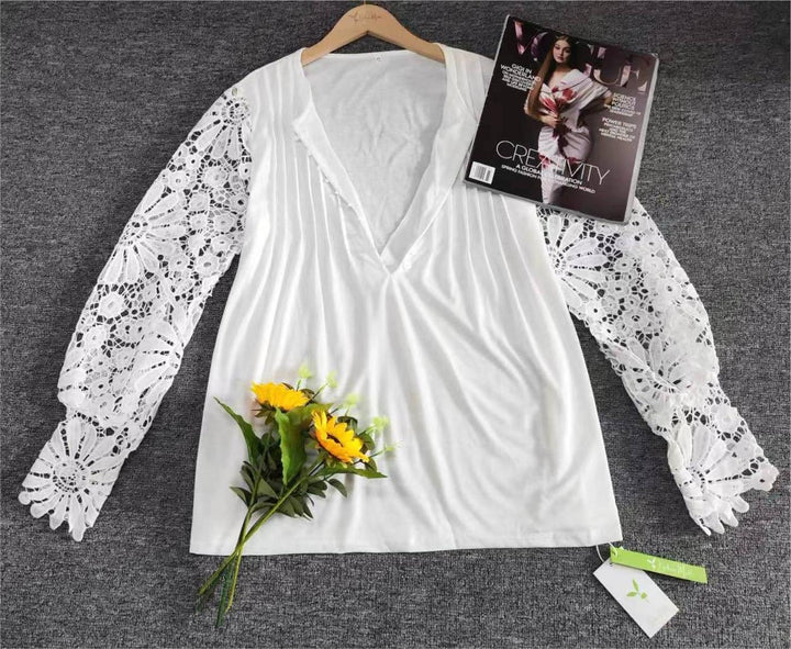 Trendy Ladies Long Sleeve in Solid Colour - AutumnGrace-S-Nora Luxe