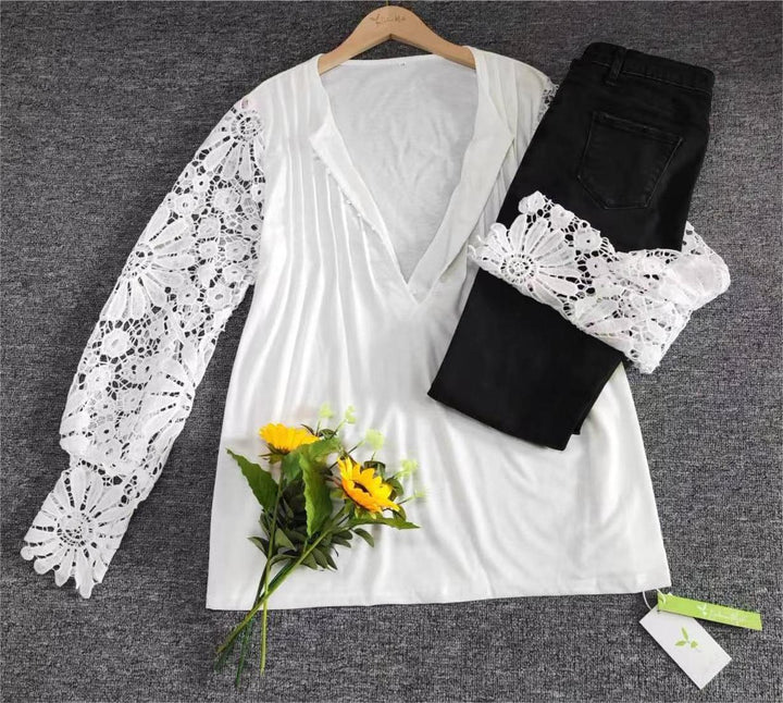 Trendy Ladies Long Sleeve in Solid Colour - AutumnGrace-S-Nora Luxe