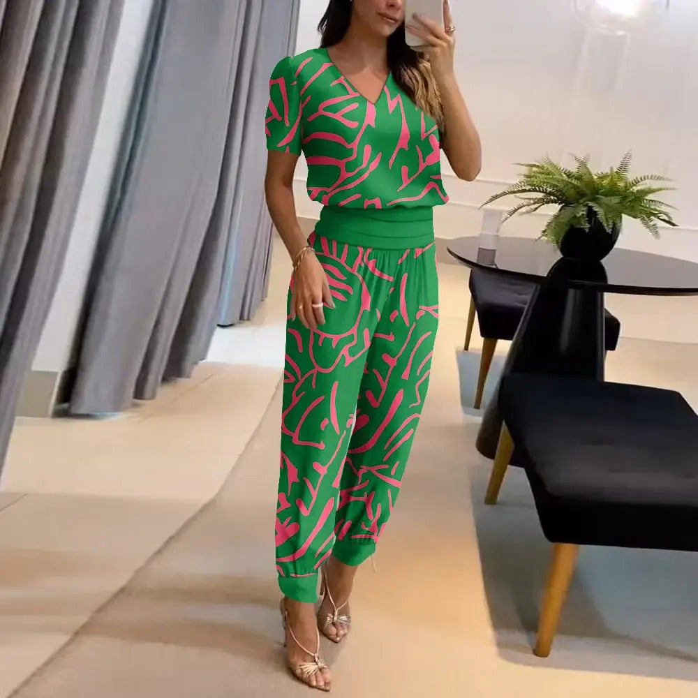 Trendy Ladies Outfit - Viviana-Green-S-Nora Luxe