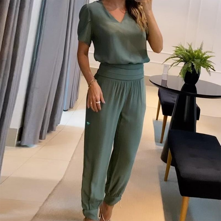 Trendy Ladies Outfit - Viviana-Grey-green-S-Nora Luxe
