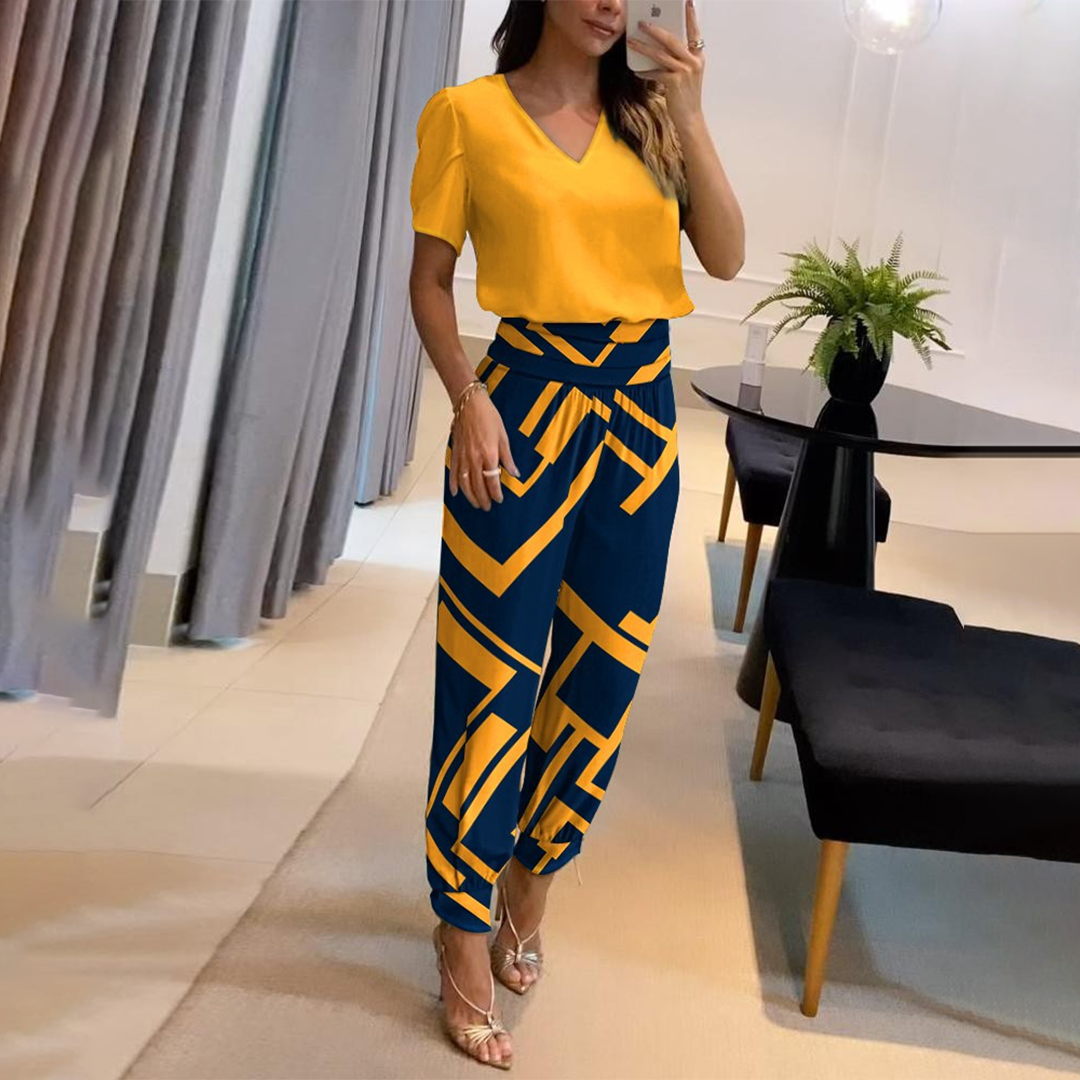 Trendy Ladies Outfit - Viviana-Yellow-S-Nora Luxe