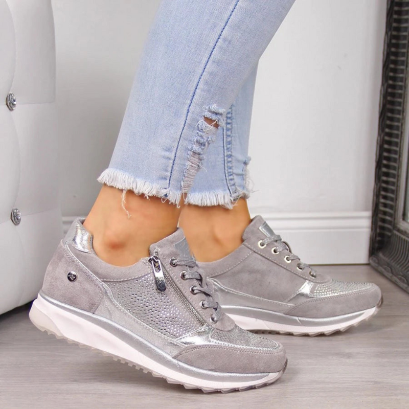 Trendy Ladies' Sports Shoes - Aria-Gray-2.5-Nora Luxe