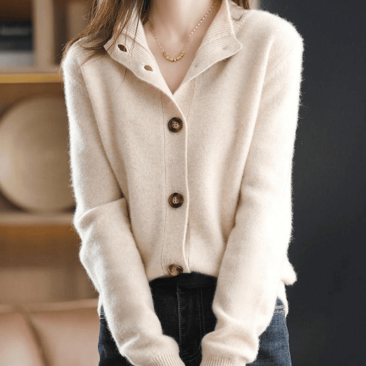 Trendy Ladies Sweater - Livia-Beige-XS-Nora Luxe