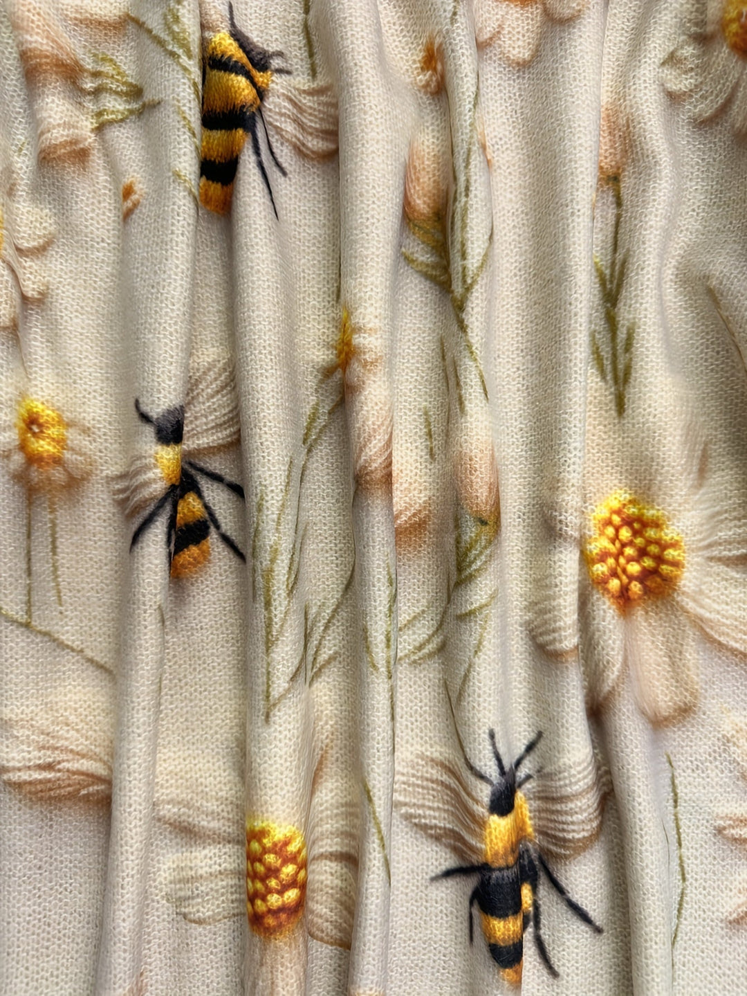 Trendy Ladies Sweater with Bee Pattern - Sophie-Apricot-S-Nora Luxe