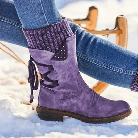 Trendy Ladies Winter Boots - Sienna-Purple-4.0-Nora Luxe
