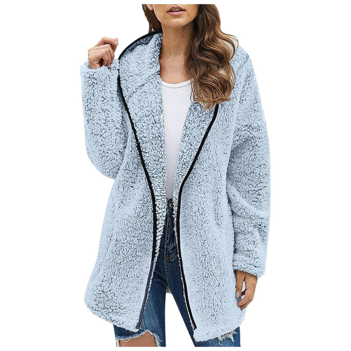Trendy Lang Fleece Women's Jacket - Luna-Blue-S-Nora Luxe
