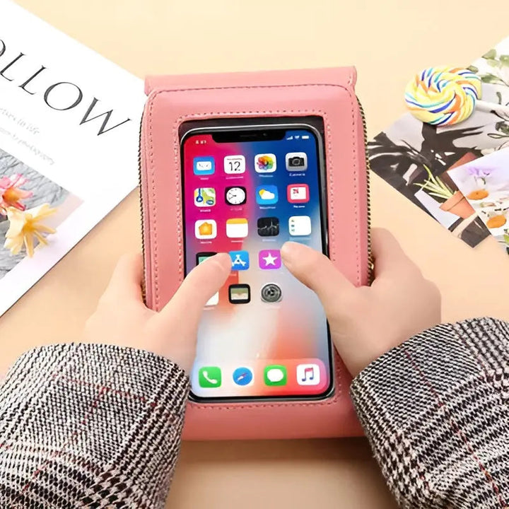 Trendy Leather Anti-Theft Women's Shoulder Bag - SecureStyle-Pink-Nora Luxe