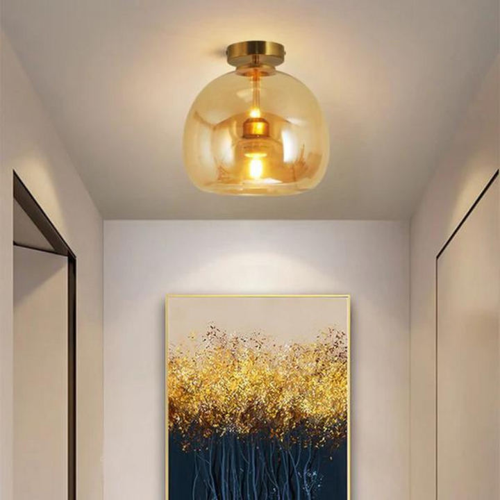 Trendy LED Ceiling Light - Maxwell-Gold-Ceiling Lamp-Nora Luxe