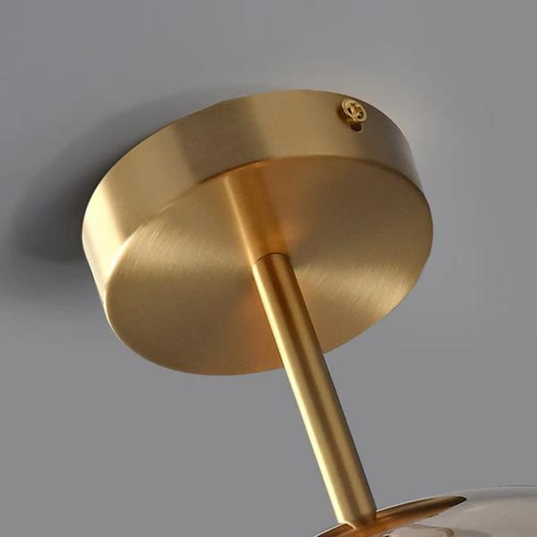 Trendy LED Ceiling Light - Maxwell-Gold-Ceiling Lamp-Nora Luxe