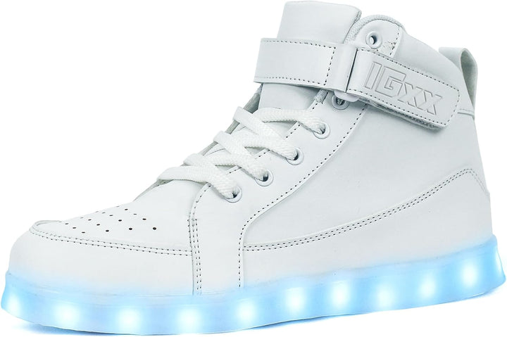 Trendy LED Sneakers with Rechargeable Lighting - LumaBoost-Black-2.5-Nora Luxe