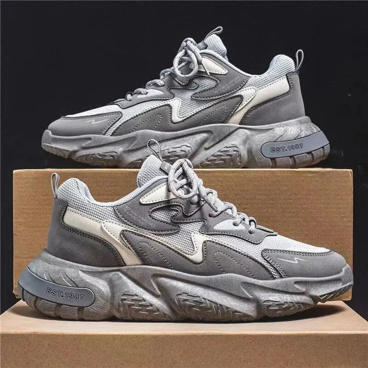 Trendy Lightweight Water-Repellent Hiking Shoes - TrailEase-Grey blue-6-Nora Luxe