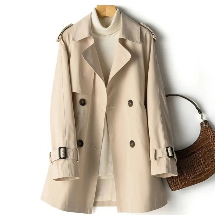 Trendy Long Women's Trench Coat - Mila-Khaki-M-Nora Luxe