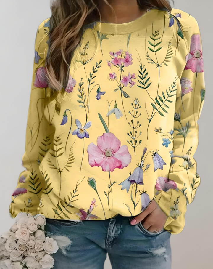 Trendy Luxurious Ladies' Sweater - Isabella-Yellow-S-Nora Luxe