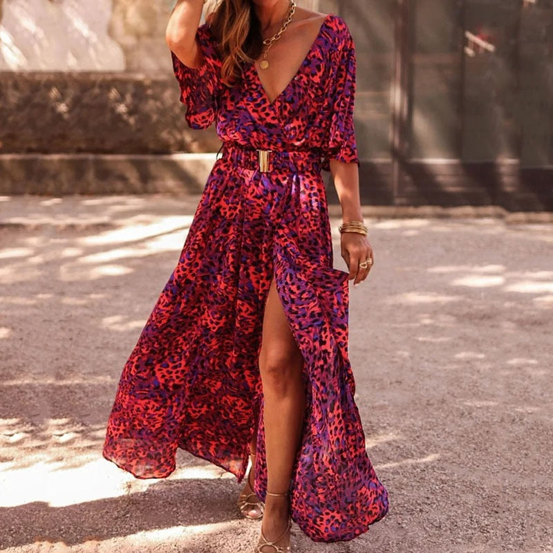 Trendy Maxi Wrap Dress for Summer - Vera-S-Purple-Nora Luxe