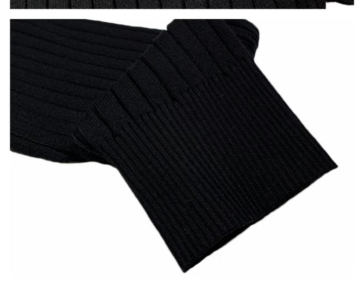 Trendy Men's Autumn Polo Sweater - Oliver-Black-S-Nora Luxe