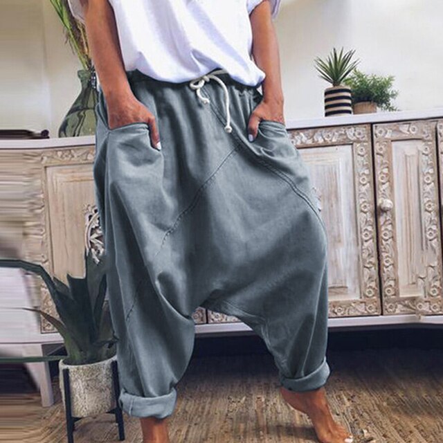 Trendy Men's Bohemian Harem Pants - Luca-Gray-S-Nora Luxe