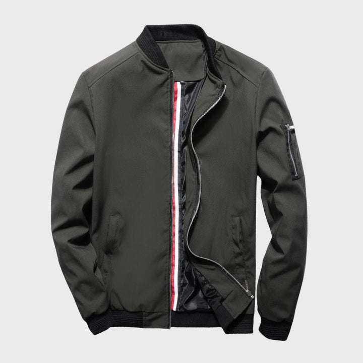 Trendy Men's Bomber Jacket - Chase-Blue-M-Nora Luxe