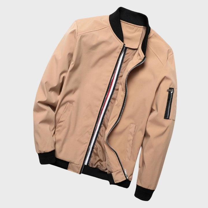 Trendy Men's Bomber Jacket - Chase-Blue-M-Nora Luxe