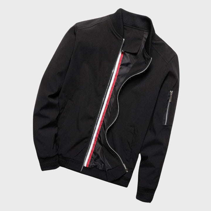 Trendy Men's Bomber Jacket - Chase-Blue-M-Nora Luxe