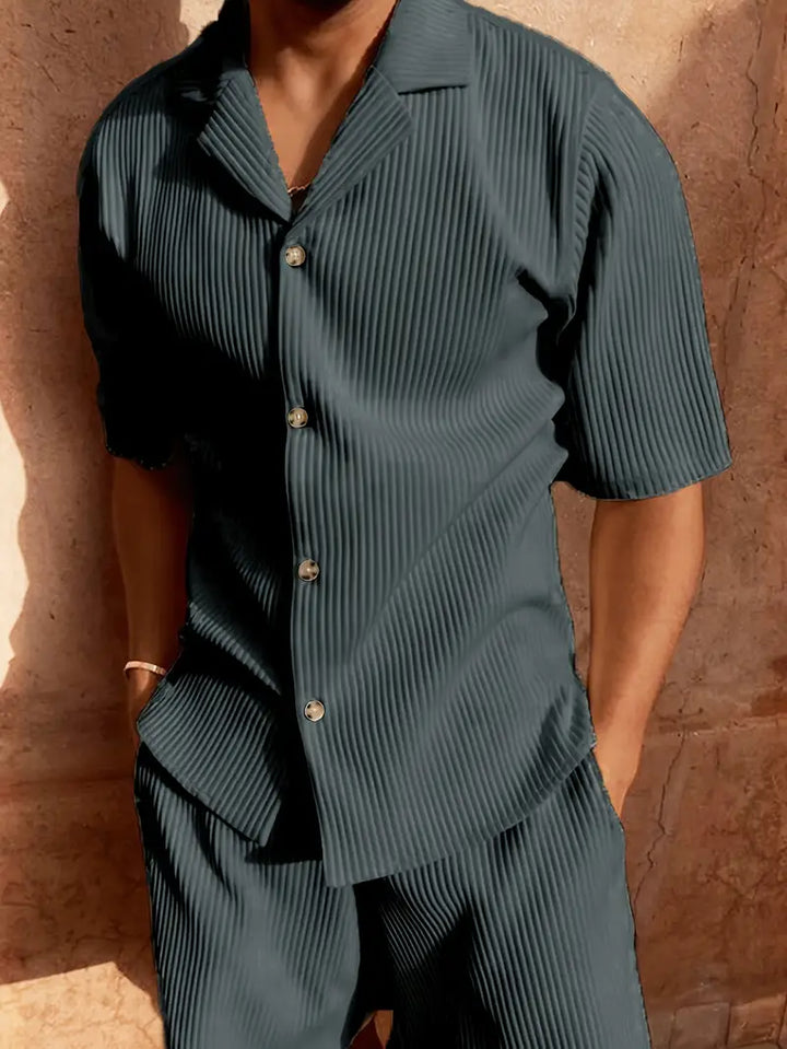 Trendy Men’s Corduroy Shorts – Mauro-Dark grey-S-State of Style